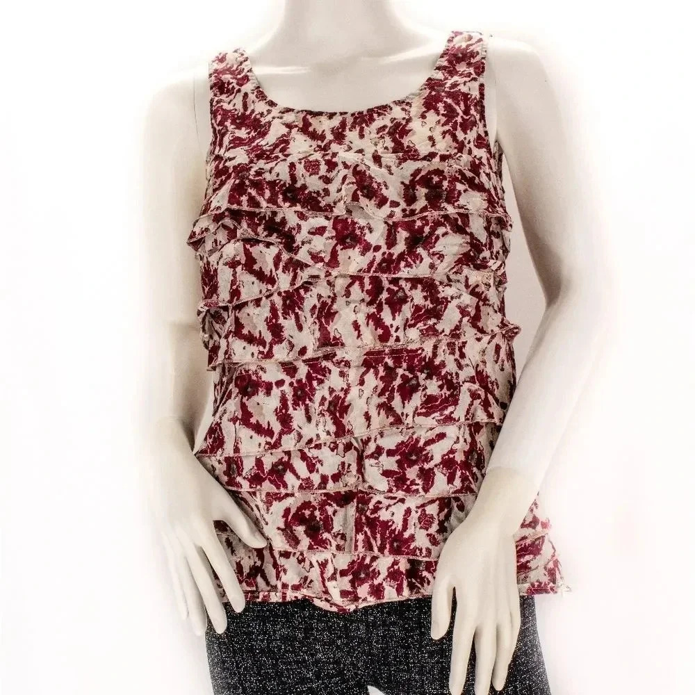 Ann Taylor Loft Sleeveless Floral Blouse